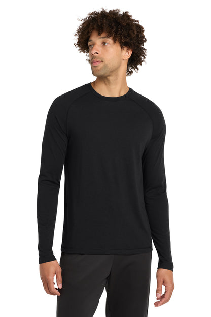 SanMar ST400LS_blacktriadsolid_model_front.jpg