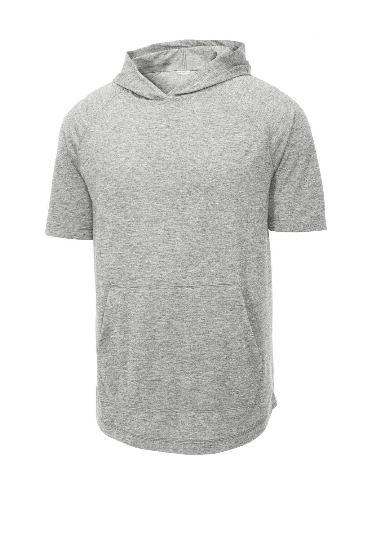 Sport-Tek PosiCharge Tri-Blend Wicking Short Sleeve Hoodie. ST404