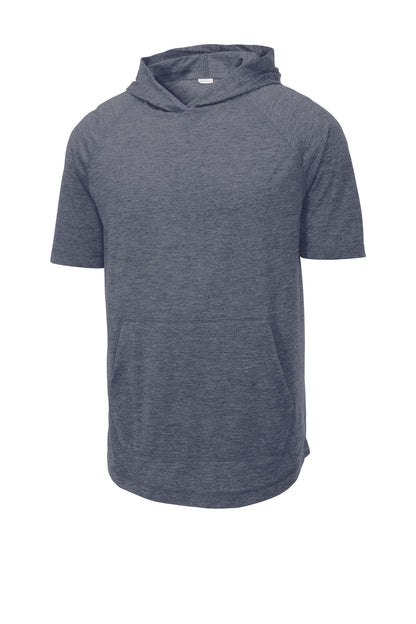 Sport-Tek PosiCharge Tri-Blend Wicking Short Sleeve Hoodie. ST404