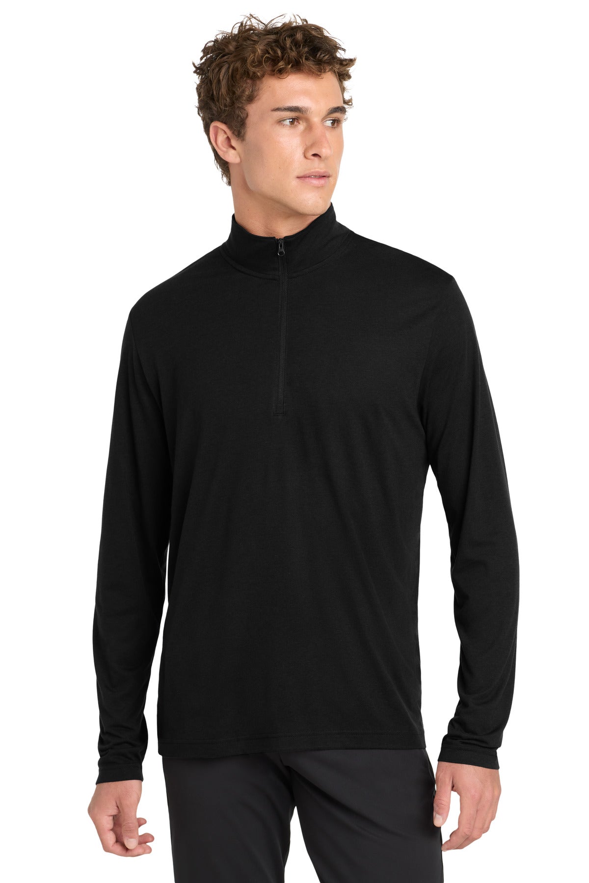 SanMar ST407_blacktriadsolid_model_front.jpg