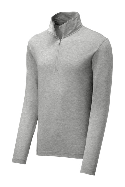 Sport-Tek PosiCharge Tri-Blend Wicking 1/4-Zip Pullover. ST407