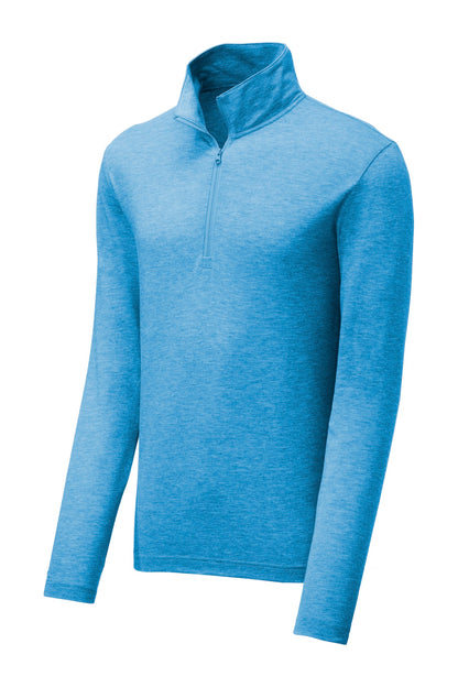 Sport-Tek PosiCharge Tri-Blend Wicking 1/4-Zip Pullover. ST407