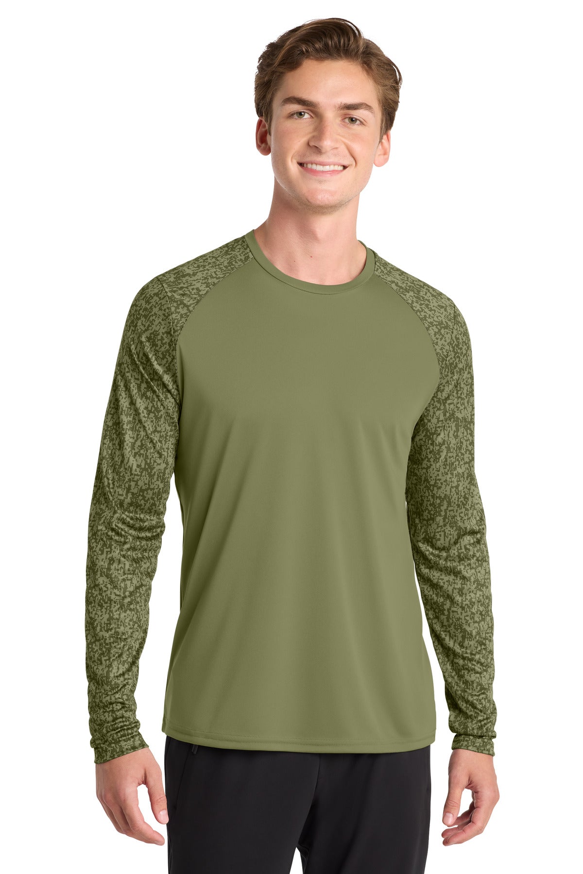 SanMar ST460LS_olivedrabgreen_model_front.jpg