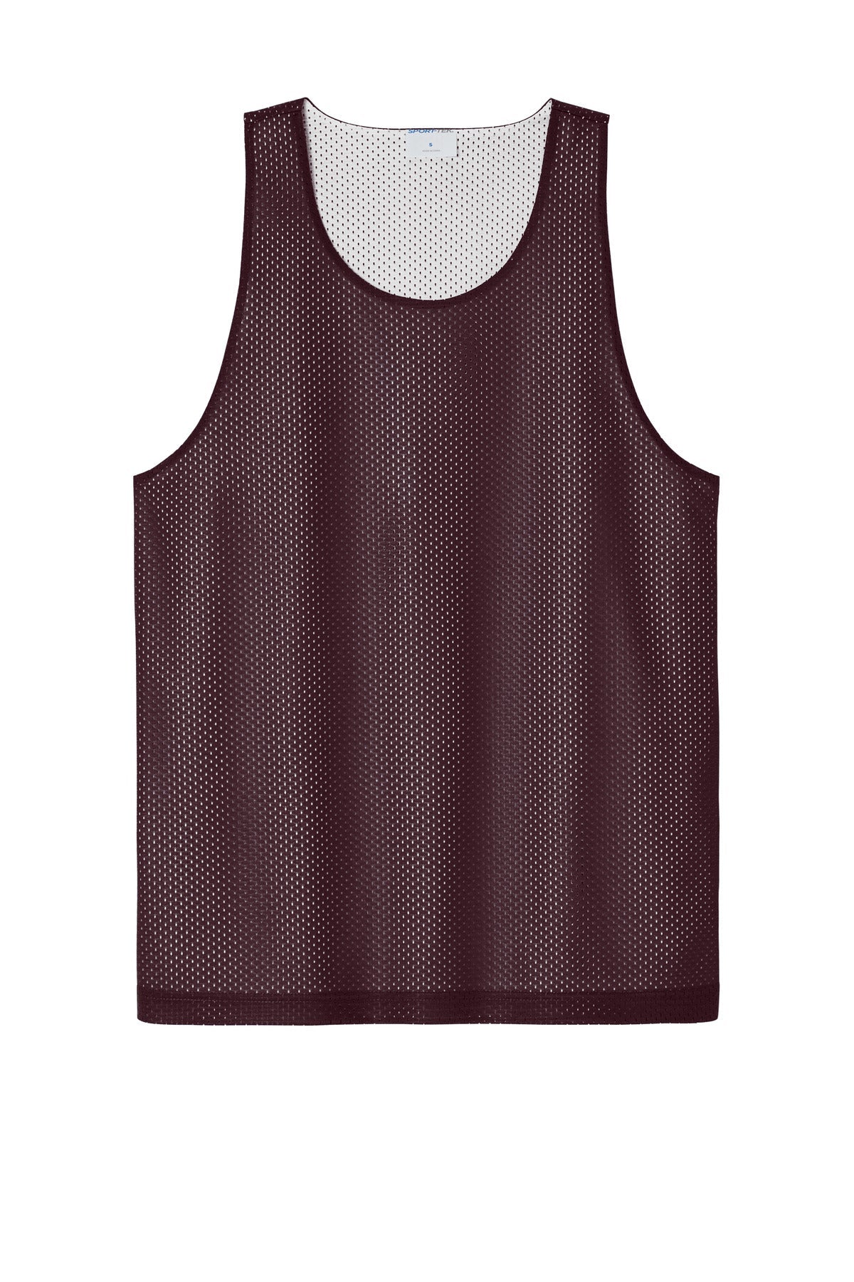 SanMar ST5000_maroonwhite_flat_front_bb791fdc-e190-45f6-89aa-26dc094813c6.jpg?v=1762267748