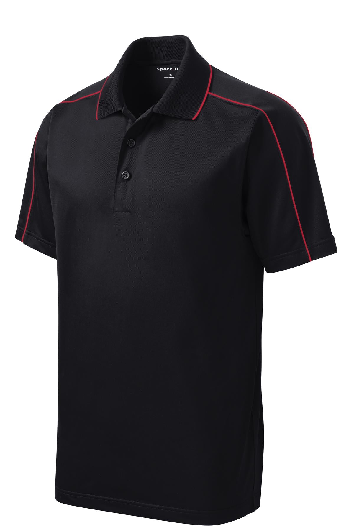 Sport-Tek Micropique Sport-Wick Piped Polo. ST653