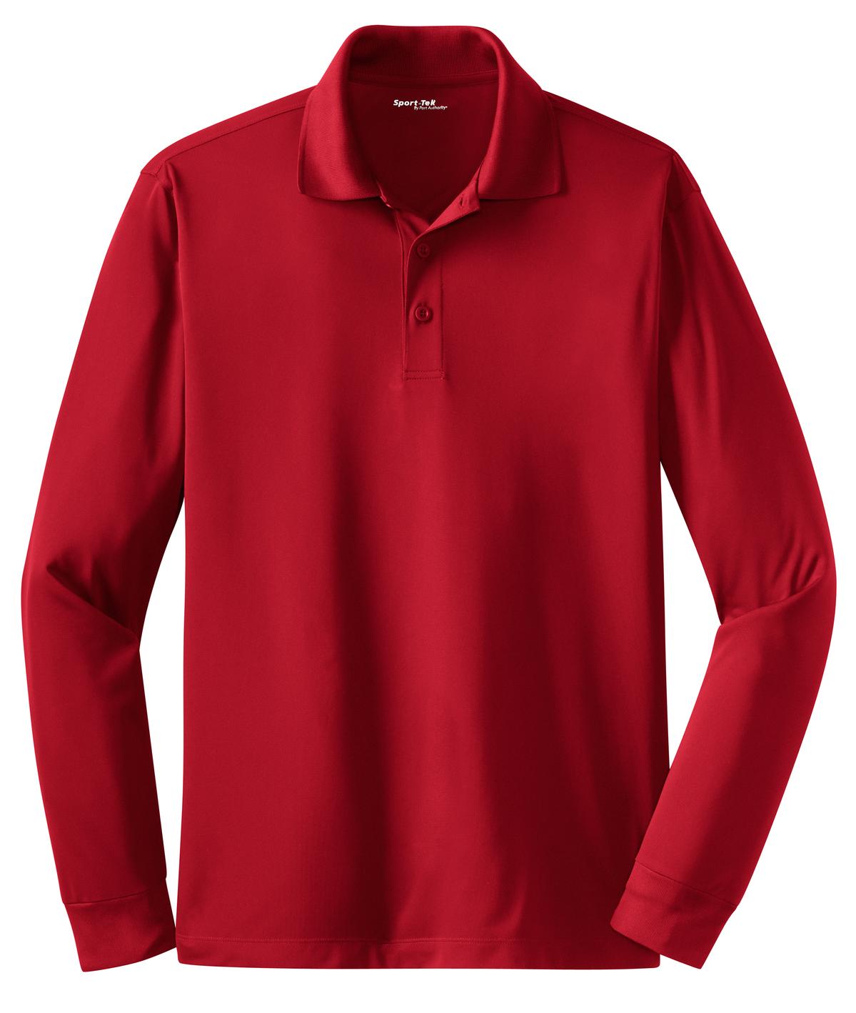 Sport-Tek Long Sleeve Micropique Sport-Wick Polo. ST657