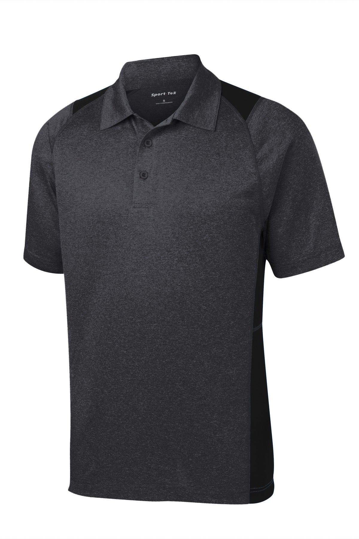 Sport-Tek Heather Colorblock Contender Polo. ST665