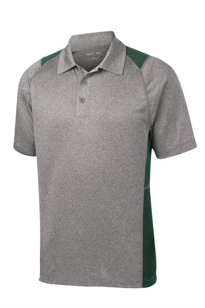 Sport-Tek Heather Colorblock Contender Polo. ST665