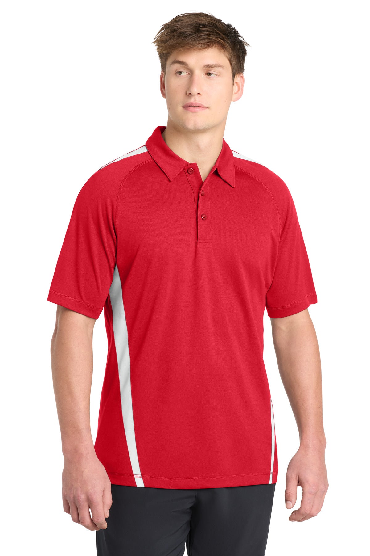 SanMar ST685_trueredwhite_model_front.jpg