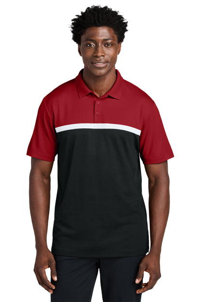 SanMar ST741_deepredblackwhite_model_front.jpg