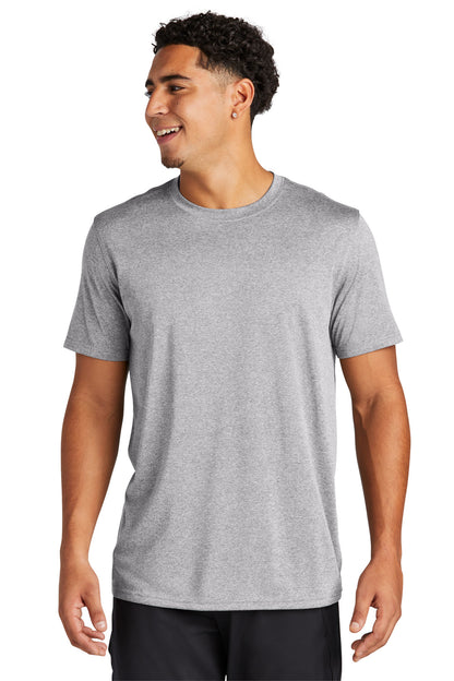 Front View of AthlHthr Sport-Tek Echo Tee ST760  - XS
