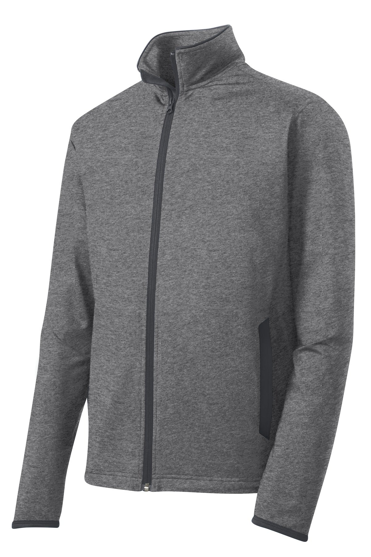 Sport-Tek Sport-Wick Stretch Contrast Full-Zip Jacket. ST853