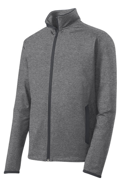 Sport-Tek Sport-Wick Stretch Contrast Full-Zip Jacket. ST853