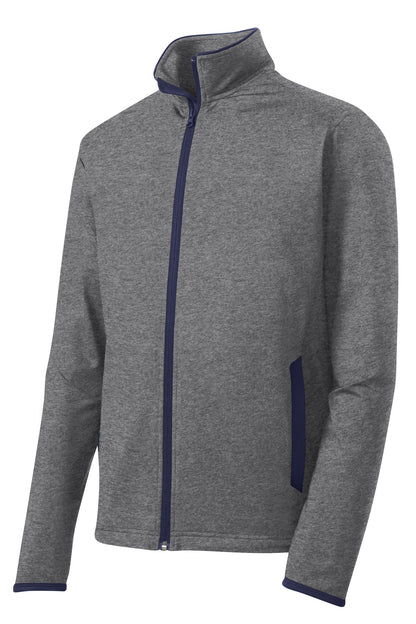 Sport-Tek Sport-Wick Stretch Contrast Full-Zip Jacket. ST853