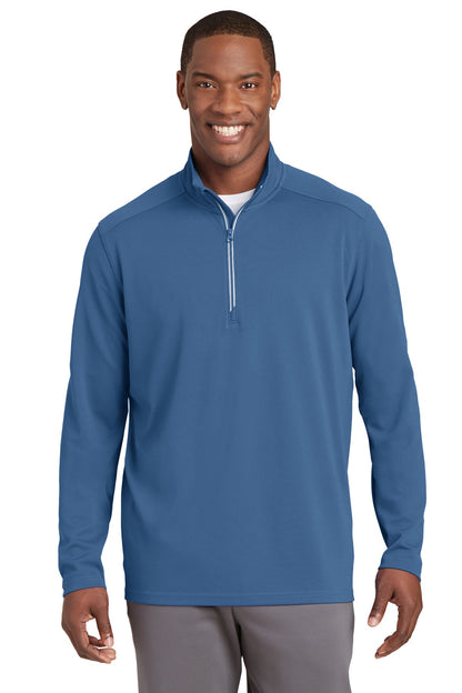 Sport-Tek Sport-Wick Textured 1/4-Zip Pullover. ST860
