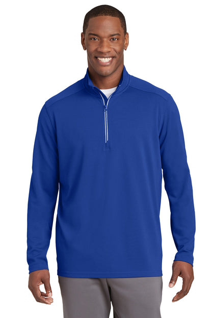 Sport-Tek Sport-Wick Textured 1/4-Zip Pullover. ST860