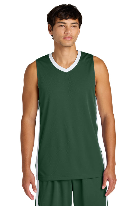 SanMar ST900_forestgreenwhite_model_front.jpg