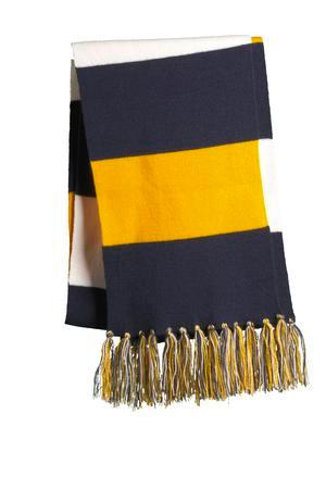 Black/Gold Sport-Tek Spectator Scarf. STA02