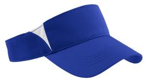 Black/White Sport-Tek Dry Zone Colorblock Visor. STC13