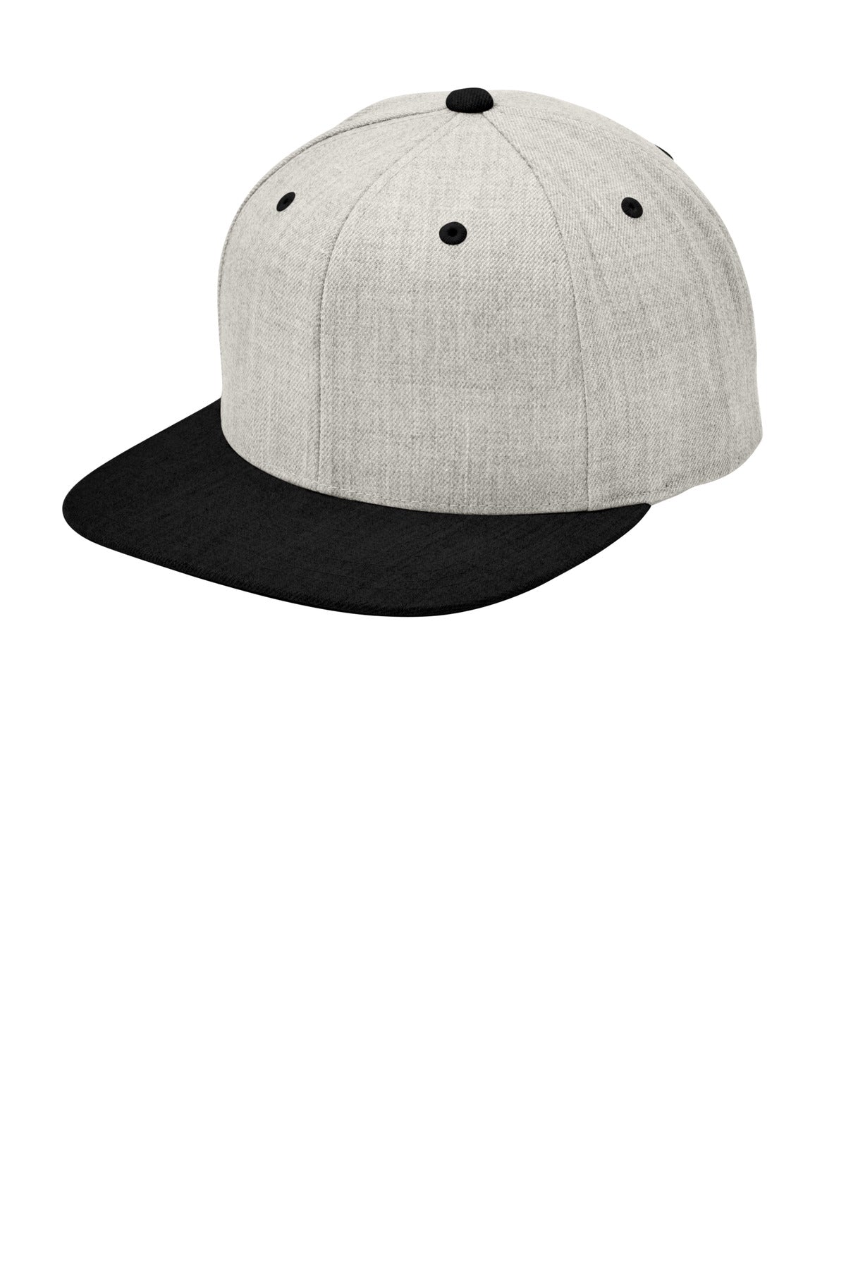 SanMar STC19_HeatherGreyBlack_Hat_Left.jpg