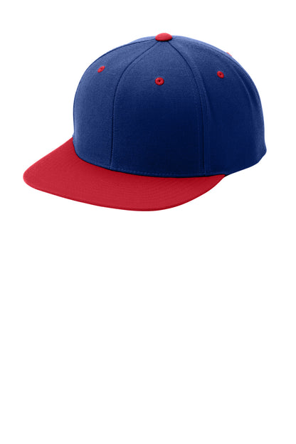 SanMar STC19_TrueRoyalTrueRed_Hat_Left.jpg