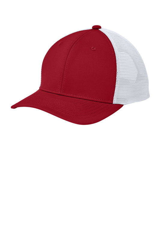 SanMar STC46_deepredwhite_hat_left.jpg