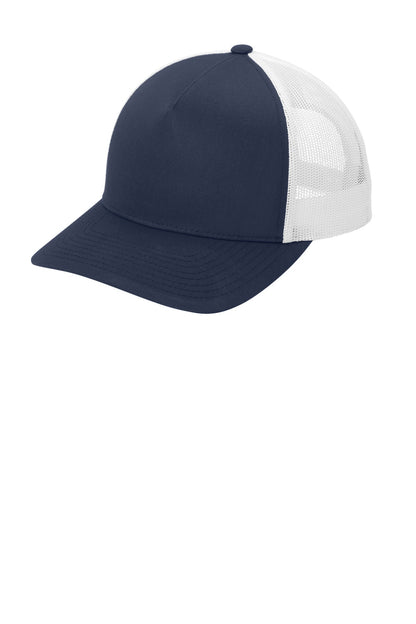 SanMar STC54_TRUENAVYWHITE_Hat_Left.jpg?v=1762274281