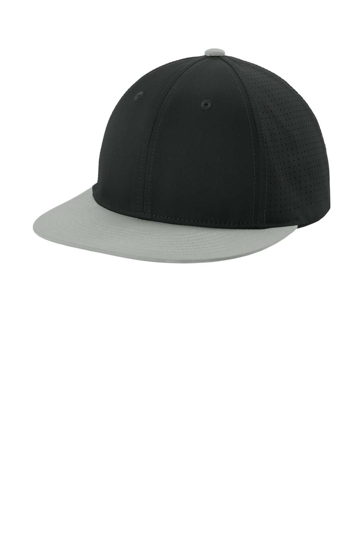 SanMar STC64_blacksilverblack_hat_left.jpg