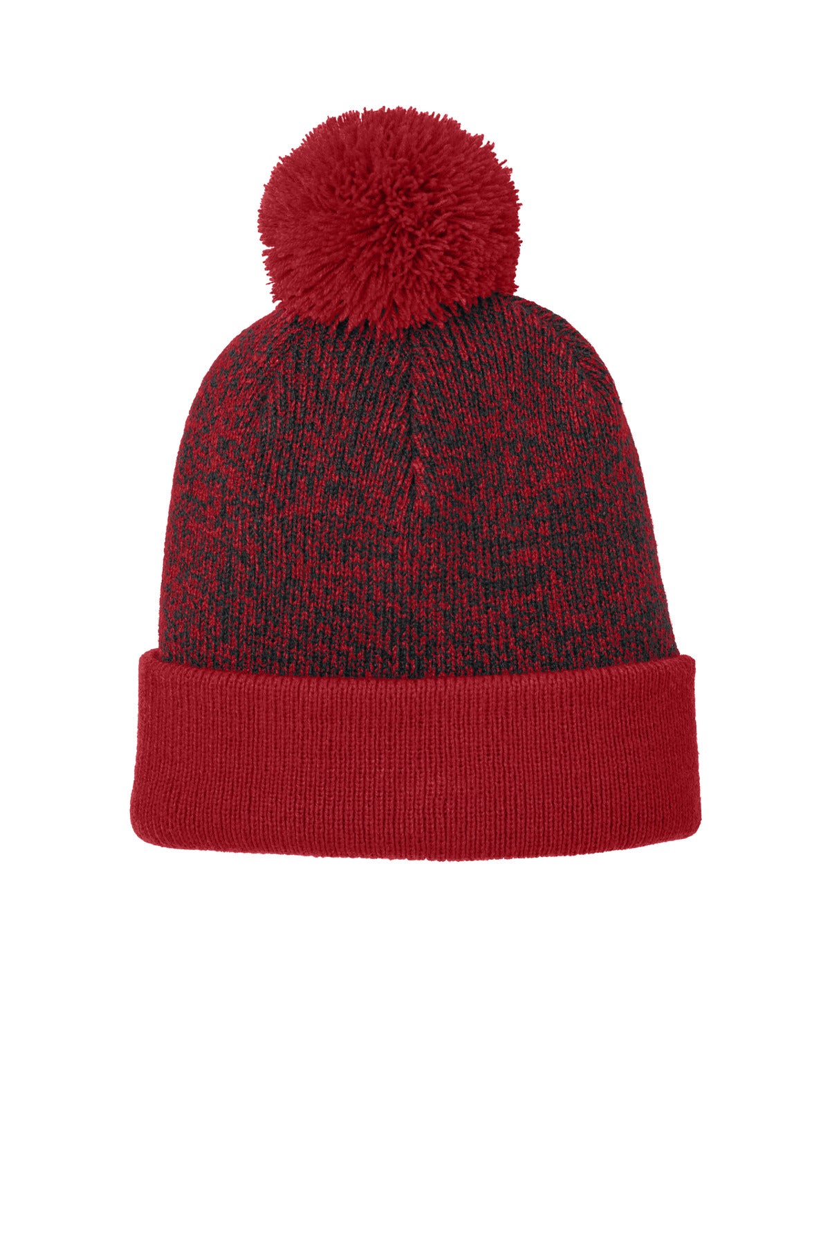 Sport-Tek Halftime Heather Pom Beanie STC68