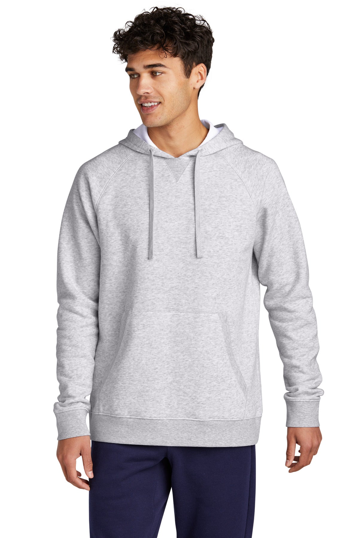 Front View of AthlHthr Sport-Tek Drive Fleece Pullover Hoodie STF200  - XS