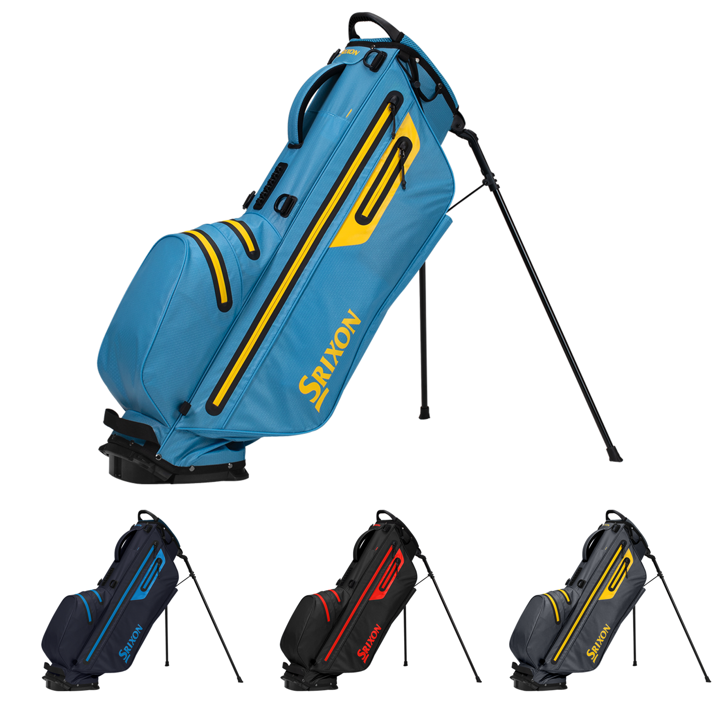 Black Red Srixon Ultra Light Waterproof Stand Bag