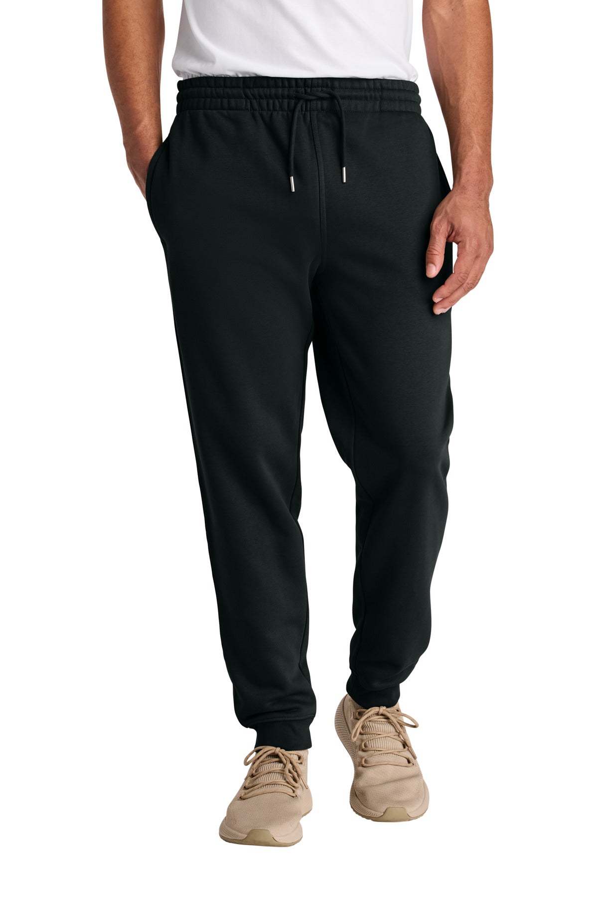 Front View of Black Stanley/Stella Unisex Flyer Jogger SXU006  - 2XL