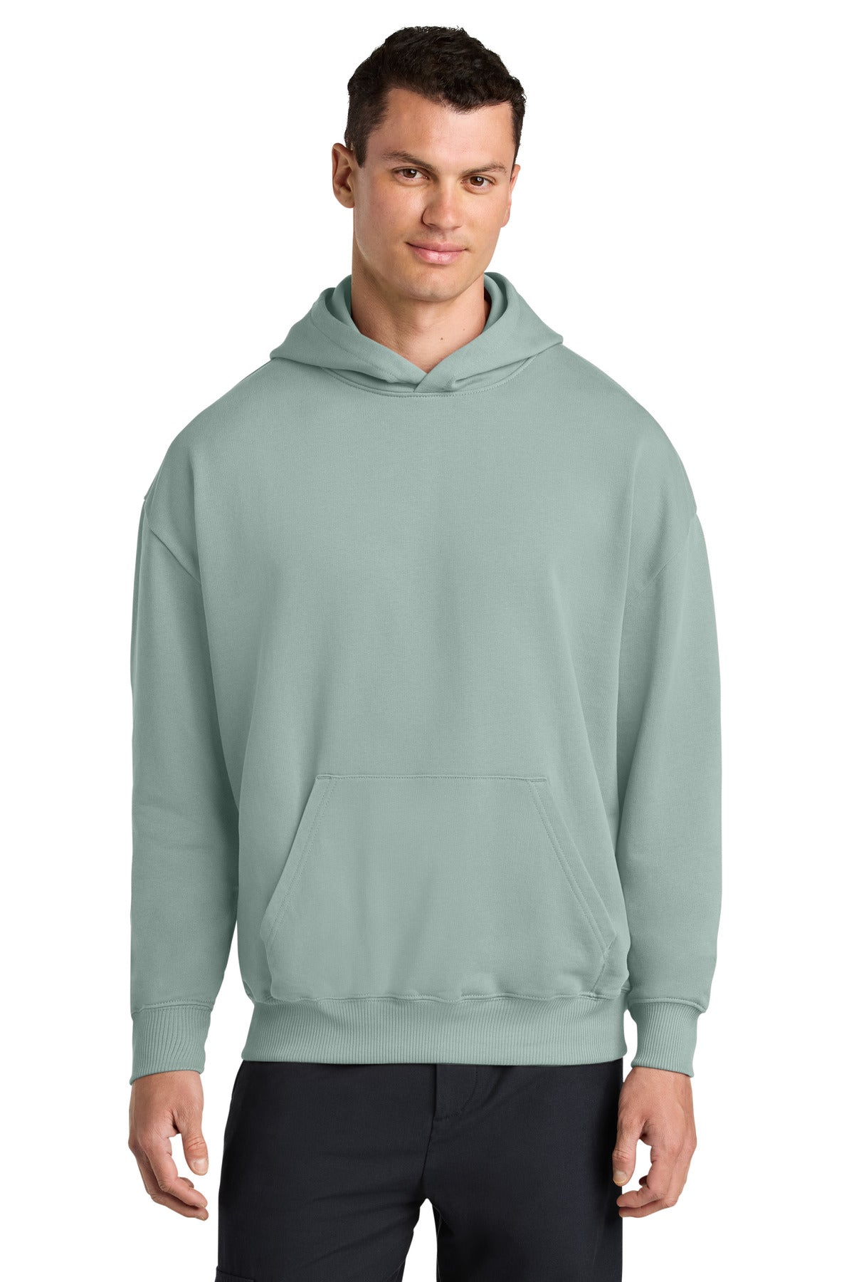 Front View of Aloe Stanley/Stella Unisex Cooper Dry Hooded Sweatshirt SXU028  - XXS
