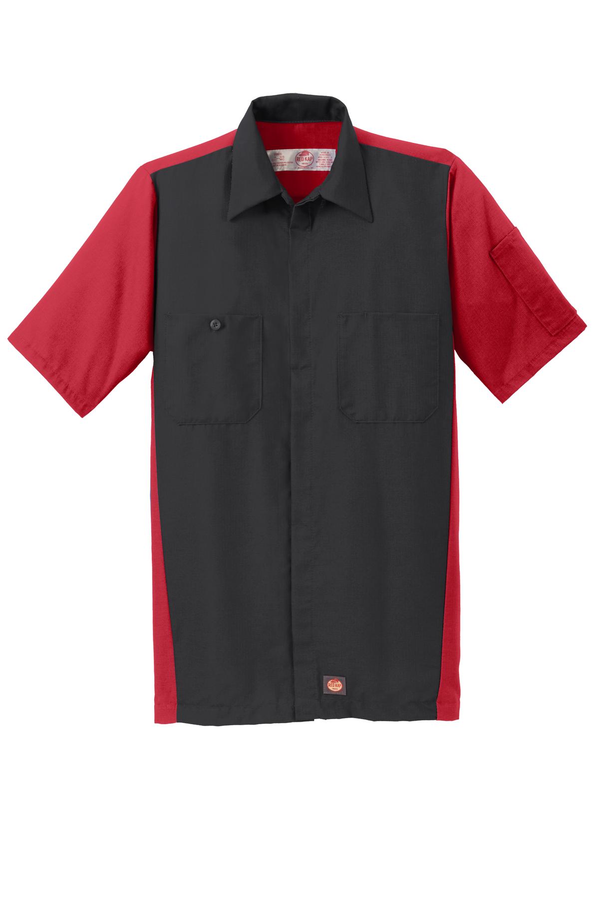 Red Kap Short Sleeve Ripstop Crew Shirt. SY20