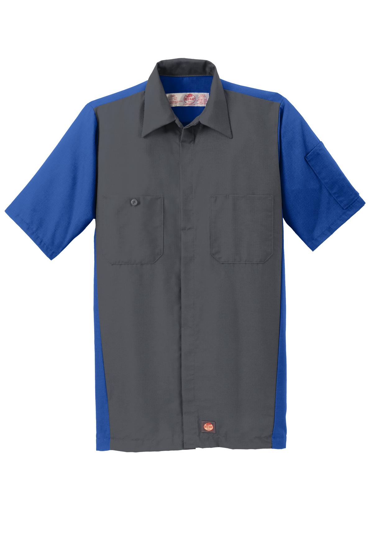 Red Kap Short Sleeve Ripstop Crew Shirt. SY20