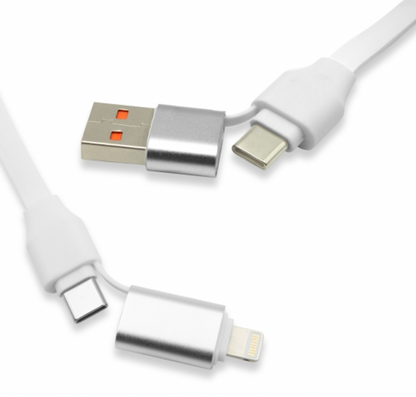 Nexus 4-in-1 Retractable Cable with Interchangeable Connectors