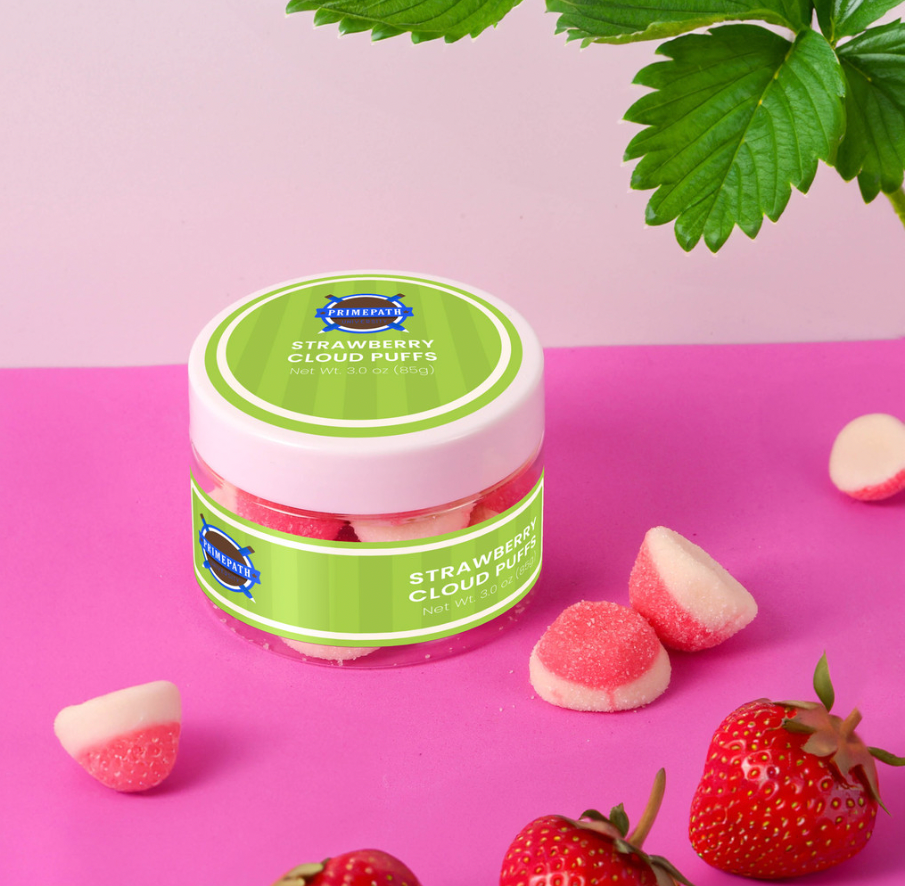 Strawberry Cloud Puffs: Small Jar