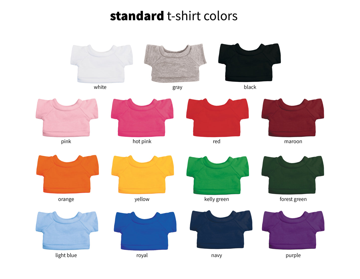 Chelsea Teddy Bear™ Color Bears - 5.5" Plush