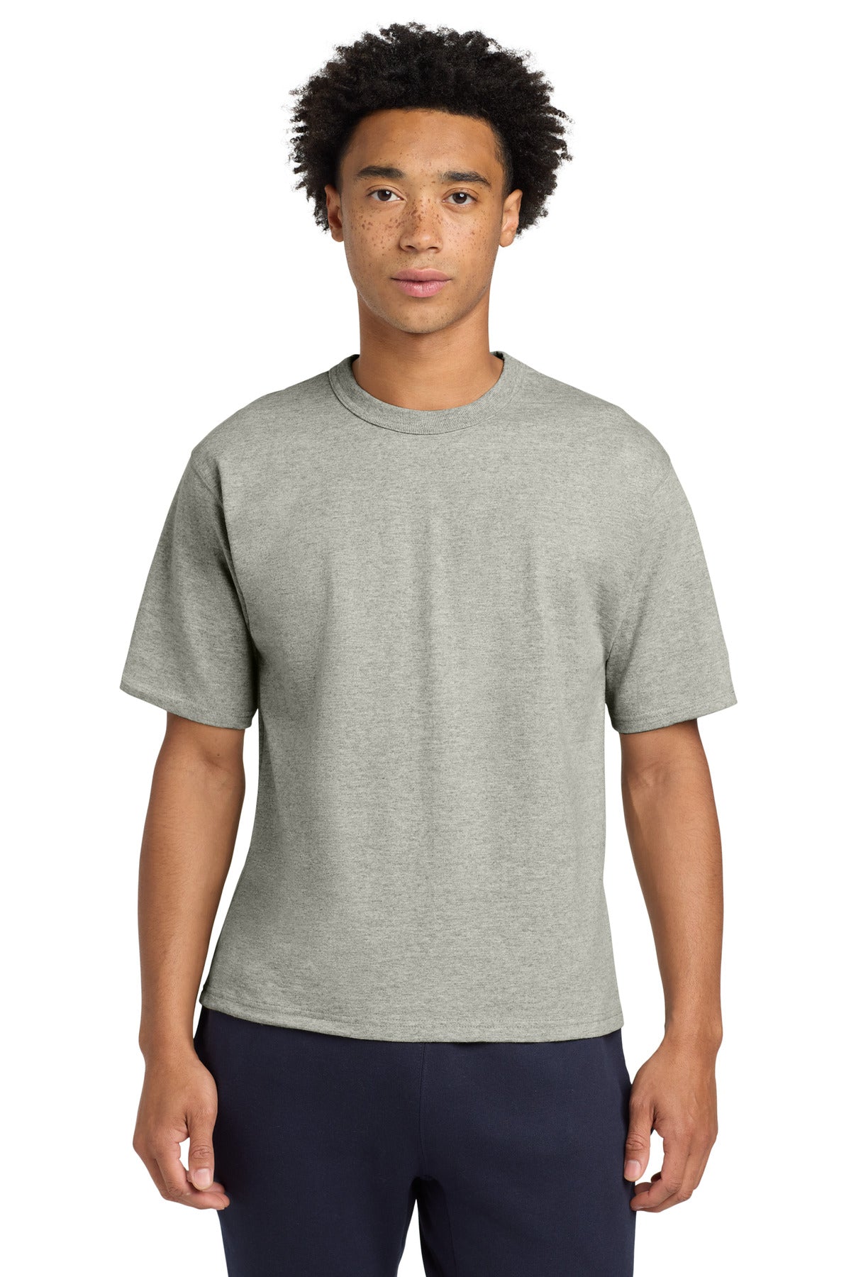 SanMar T105_oxfordgrey_model_front.jpg