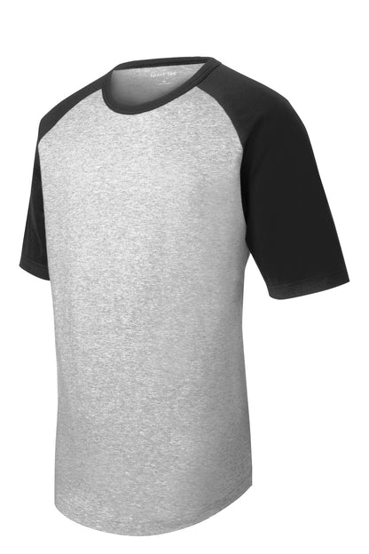 Sport-Tek Short Sleeve Colorblock Raglan Jersey. T201