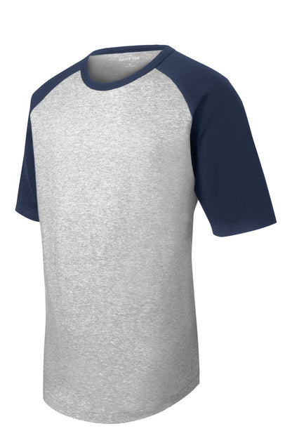 Sport-Tek Short Sleeve Colorblock Raglan Jersey. T201