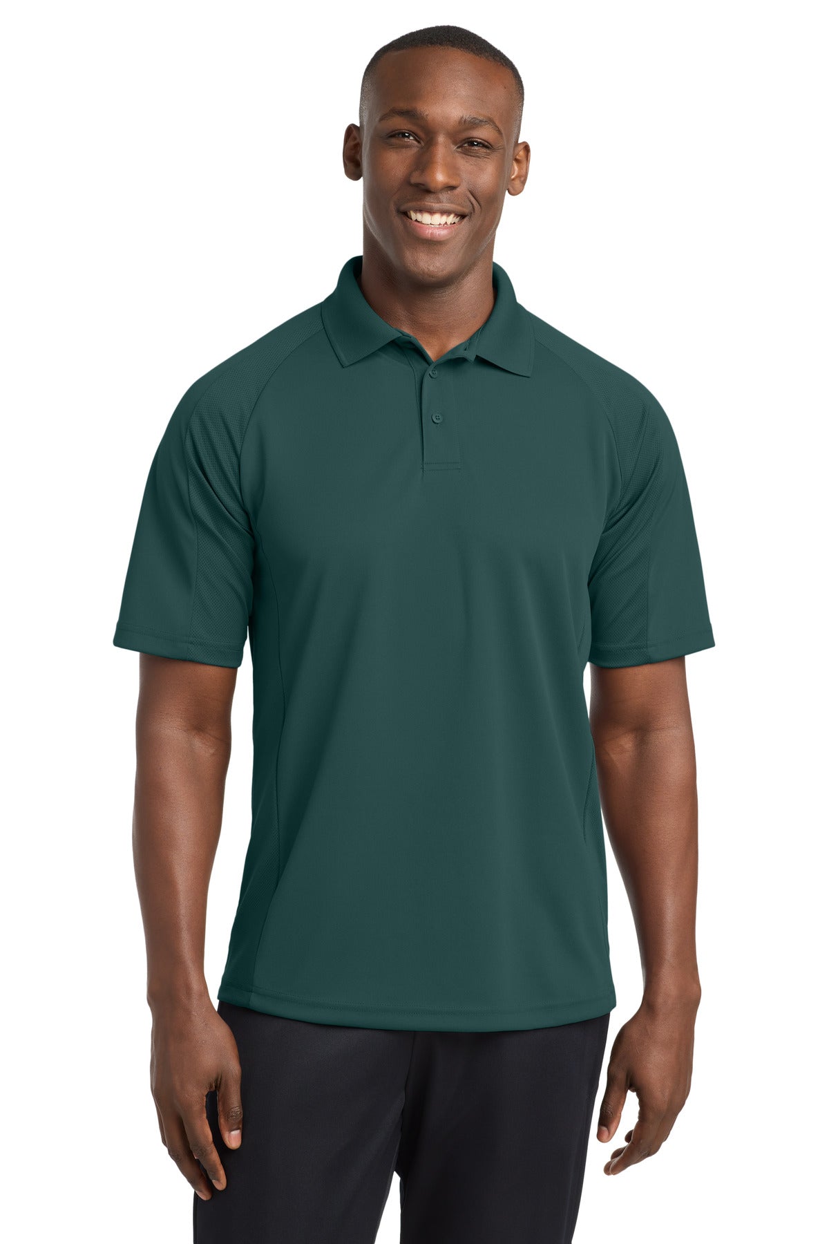 SanMar T474_darkgreen_model_front.jpg