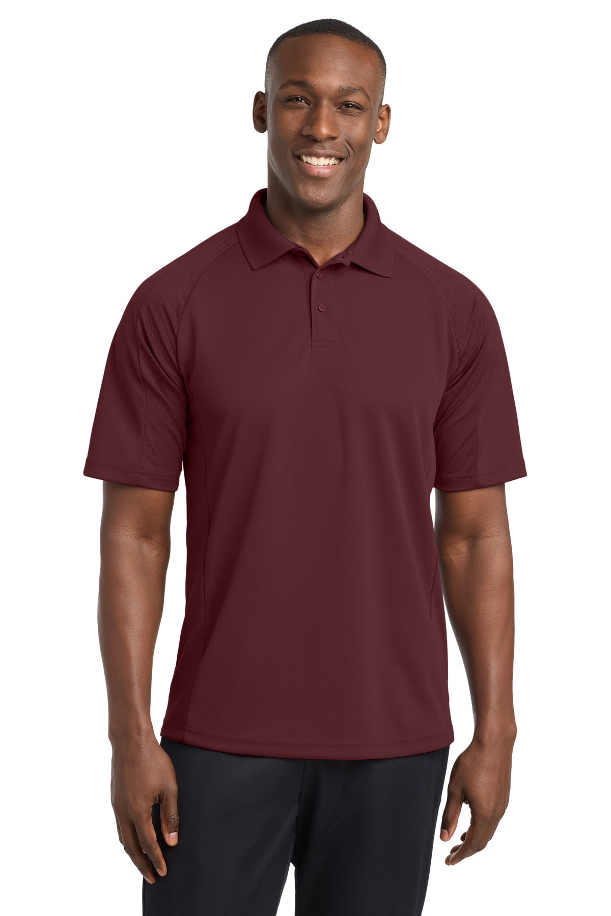 SanMar T474_maroon_model_front.jpg