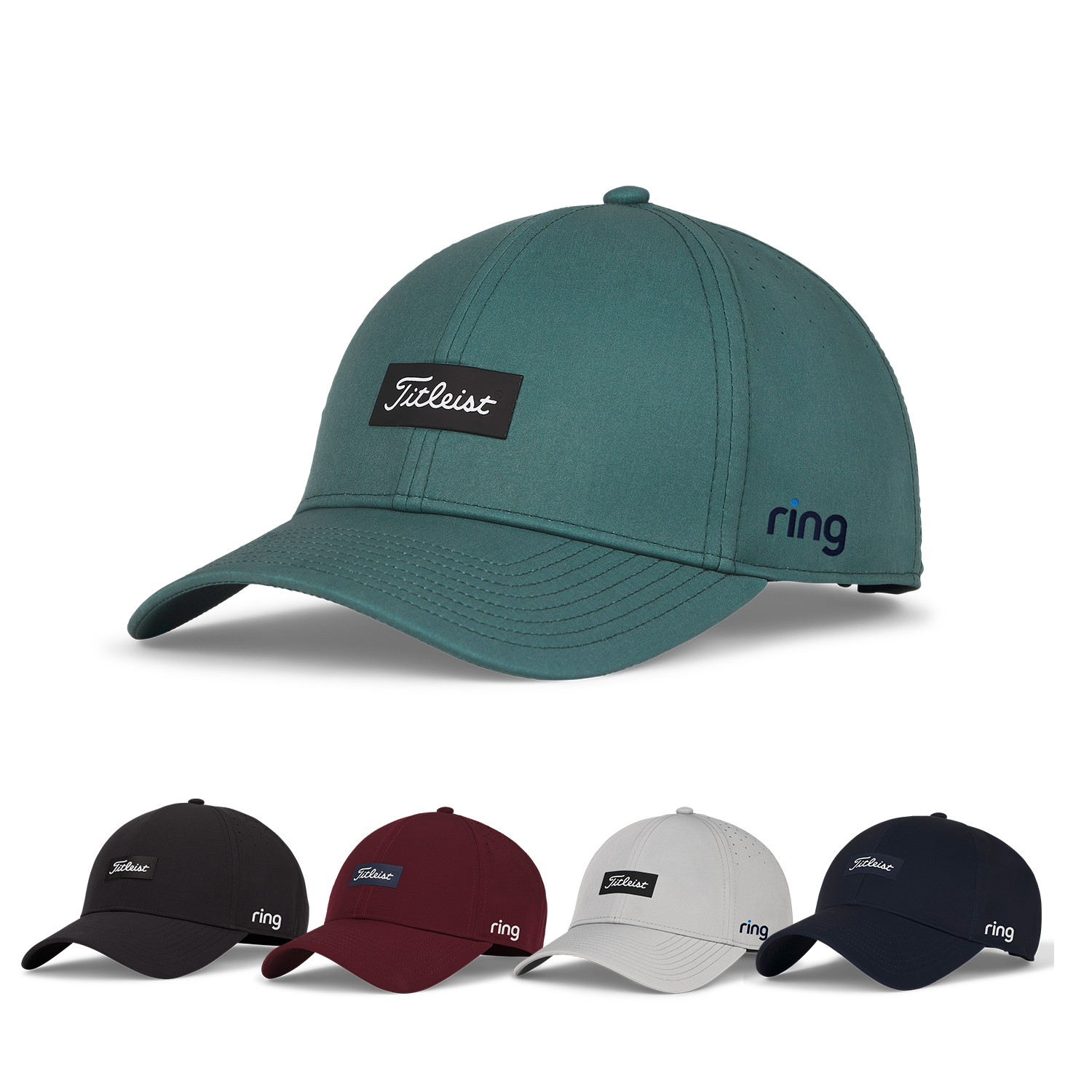 Black White Titleist Charleston Breezer Cap