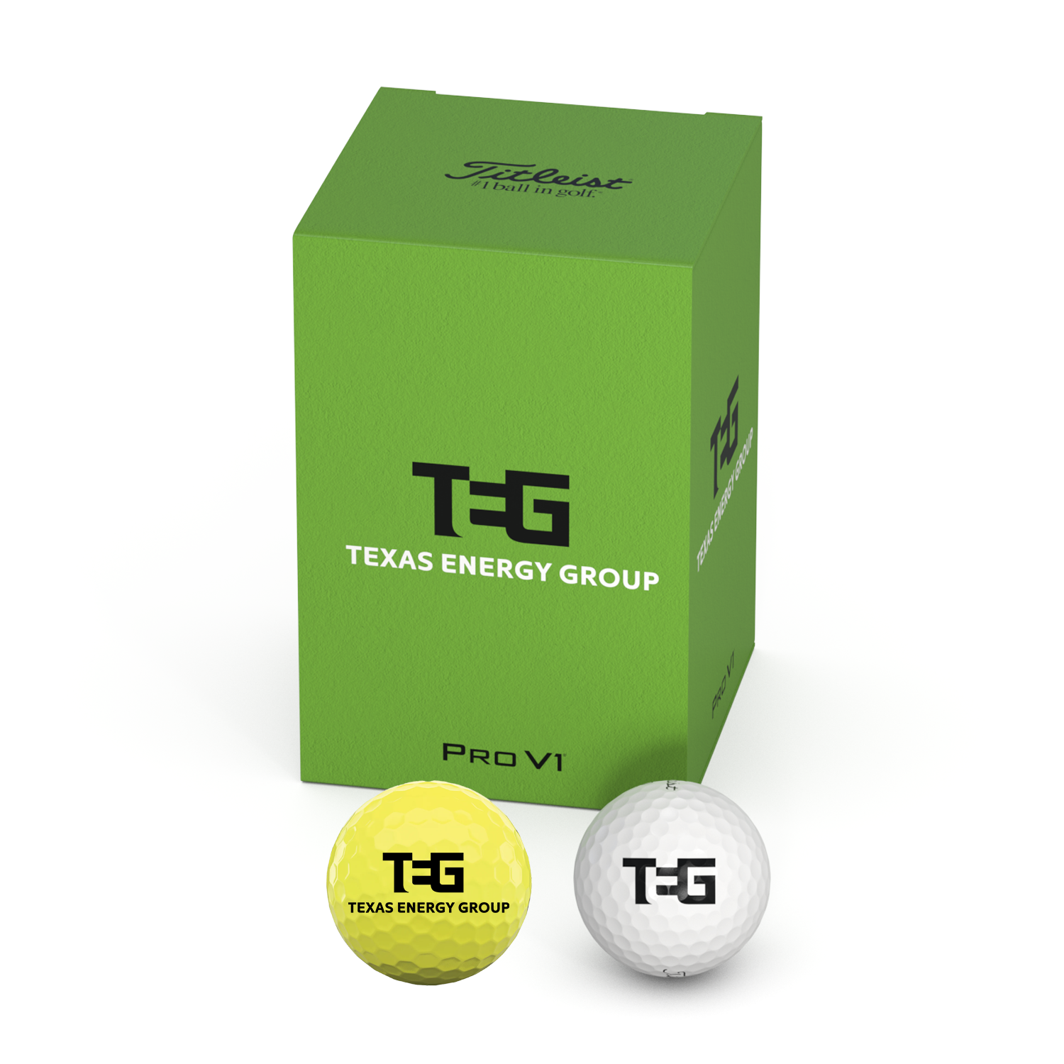 White Titleist Custom Dozen Golf Ball Cube