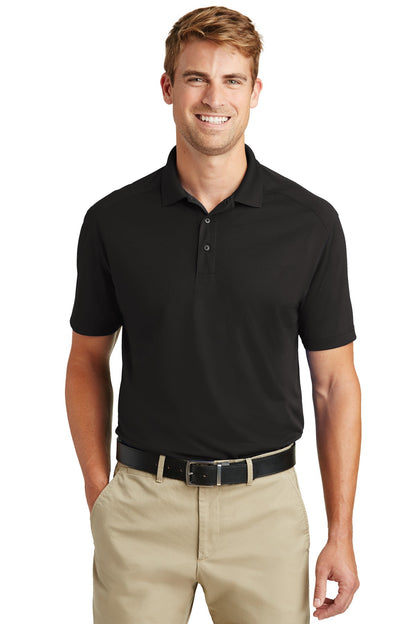 Front View of Black CornerStone Tall Select Lightweight Snag-Proof Polo TLCS418  - 4XLT