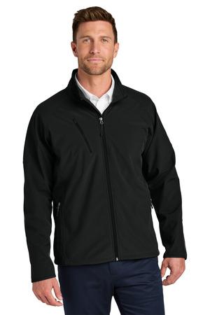 Black Port Authority Tall Textured Soft Shell Jacket. TLJ705  - LT