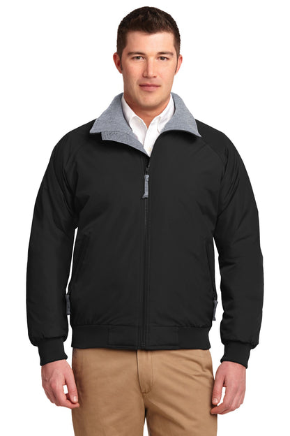 SanMar TLJ754_trueblackgreyheather_model_front.jpg?v=1762289626