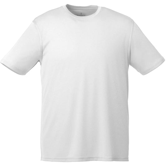 Front View of White Men's Omi Short Sleeve Tech Tee  - S