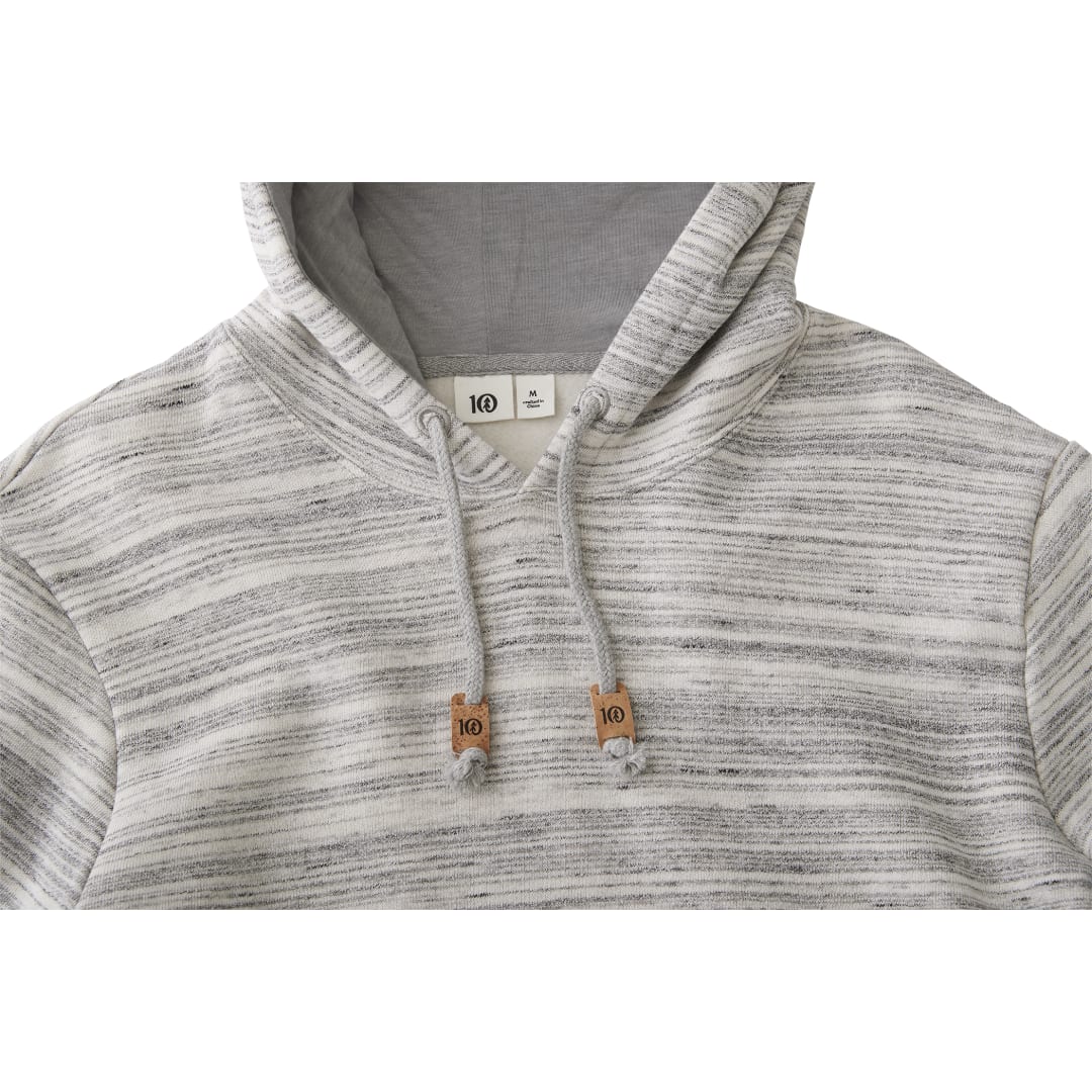 Front View of Grey tentree Space Dye Classic Hoodie - Men's  - S